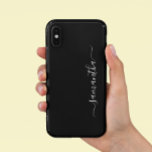 Minimalistische aangepaste kalligrafie modern hand Case-Mate iPhone case<br><div class="desc">Dit ontwerp is ook beschikbaar op andere telefoonmodellen. Kies het Type van Apparaat om andere hoesjes van iPhone, van Samsung Galaxy of van Google te zien. Sommige stijlen kunnen worden gewijzigd door Stijl te selecteren als dat een optie is. Dit ontwerp kan op het gebied worden gepersonaliseerd dat door de...</div>