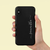 Minimalistische aangepaste kalligrafie modern hand Case-Mate iPhone case