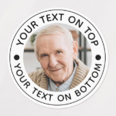 Minimalistische aangepaste kleuren voor foto's labels (Design 2)