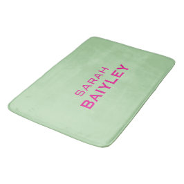 Minimalistische aangepaste naam modern badmat
