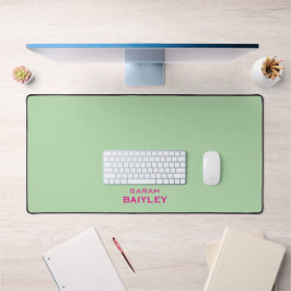 Minimalistische aangepaste naam modern bureaumat
