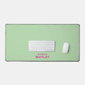 Minimalistische aangepaste naam modern bureaumat (Keyboard & Muis)