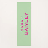 Minimalistische aangepaste naam modern yogamat (Voorkant)