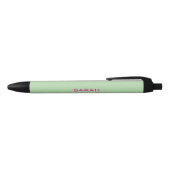 Minimalistische aangepaste naam modern zwarte inkt pen (Bovenkant)
