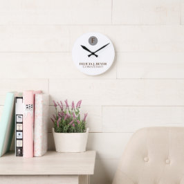 Minimalistische Aangepaste Naam Moderne Elegante S Ronde Klok