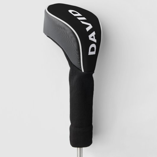 Minimalistische aangepaste naam of Logo Golfheadcover (Schuin)
