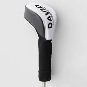 Minimalistische aangepaste naam of Logo Golfheadcover (Schuin)