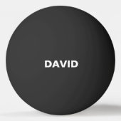 Minimalistische aangepaste naam of logo pingpongbal (Voorkant)