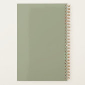 Minimalistische Aangepaste Naam Professionele Plan Planner (Achterkant)