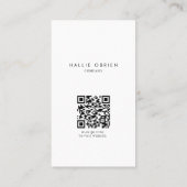 Minimalistische aangepaste professionele life coac visitekaartje (Achterkant)