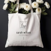 Minimalistische aangepaste promotionele zakelijke  tote bag