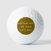 Minimalistische aangepaste tekst of Logo Golfballen (Voorkant)