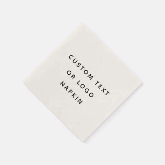 Minimalistische aangepaste tekst of Logo Servet (Hoek)