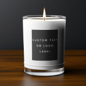 Minimalistische aangepaste tekst of Logo Voedselcontainer Etiket