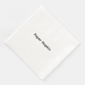Minimalistische aangepaste tekst Persoonlijk papie Servet (Hoek)