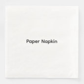 Minimalistische aangepaste tekst Persoonlijk papie Servet (Voorkant)