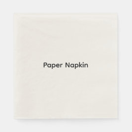 Minimalistische aangepaste tekst Persoonlijk papie Servet
