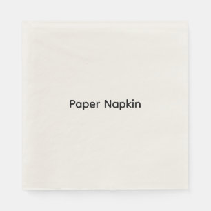 Minimalistische aangepaste tekst Persoonlijk papie Servet