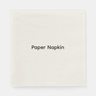 Minimalistische aangepaste tekst Persoonlijk papie Servet