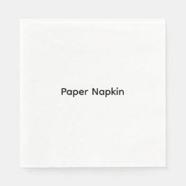 Minimalistische aangepaste tekst Persoonlijk papie Servet