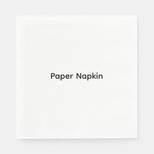 Minimalistische aangepaste tekst Persoonlijk papie Servet (Voorkant)