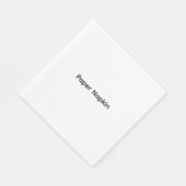 Minimalistische aangepaste tekst Persoonlijk papie Servet (Hoek)