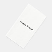 Minimalistische aangepaste tekst Persoonlijk Servet (Hoek)