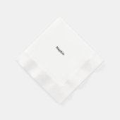 Minimalistische Aangepaste Tekst Persoonlijk Servet (Hoek)