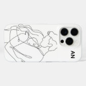Minimalistische aangepaste telefoonhoes voor koppe Case-Mate iPhone case (Achterkant (horizontaal))