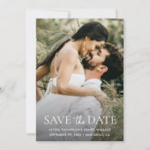 Minimalistische aangepaste volledige namen One Pho Save The Date (Voorkant)