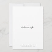 Minimalistische aangepaste volledige namen One Pho Save The Date (Achterkant)