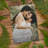 Minimalistische aangepaste volledige namen One Pho Save The Date