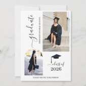 Minimalistische aankondiging van eindexamen 2026 (Voorkant)