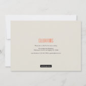 Minimalistische aankondiging van het Afstuderen va (Achterkant)