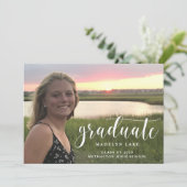 Minimalistische aankondiging van het Foto Afstuder (Staand voorkant)