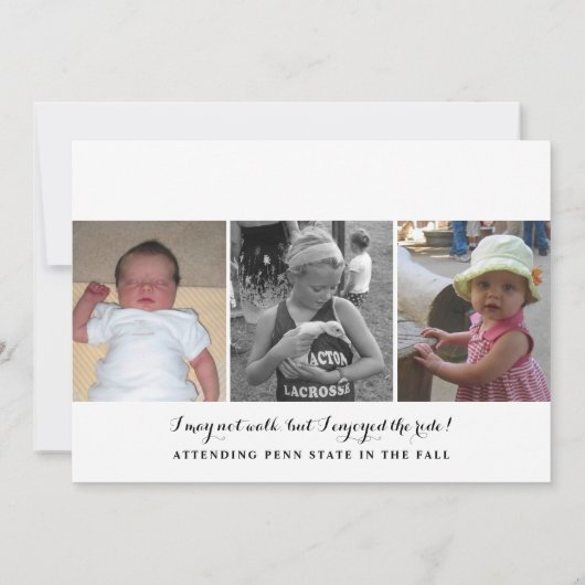 Minimalistische aankondiging van het Foto Afstuder (Achterkant)