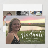 Minimalistische aankondiging van het Foto Afstuder (Voorkant / Achterkant)