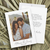 Minimalistische aankondiging van het Verloving van