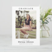 Minimalistische aankondigingen van aangepaste foto (Staand voorkant)