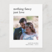 Minimalistische aankondigingsfoto aankondigingskaart (Voorkant)