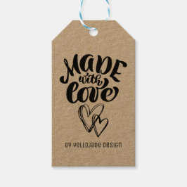 Minimalistische aanpasbare kalligrafie gemaakt met cadeaulabel