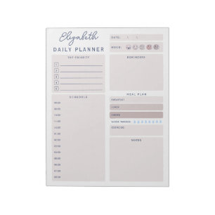 Minimalistische aanpasbare takenlijst dagelijkse p notitieblok