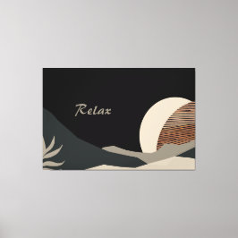 Minimalistische aardetinten Abstract Boho Canvas Afdruk