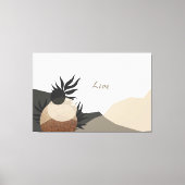 Minimalistische aardetinten Abstracte Natuur Canva Canvas Afdruk (Voorkant)