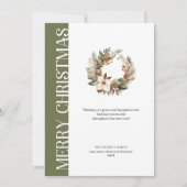 Minimalistische aardetinten Kerstkaart (Voorkant)