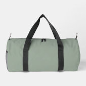 Minimalistische aardetöne Matcha Groen Monogram Plunjezak (Achterkant)