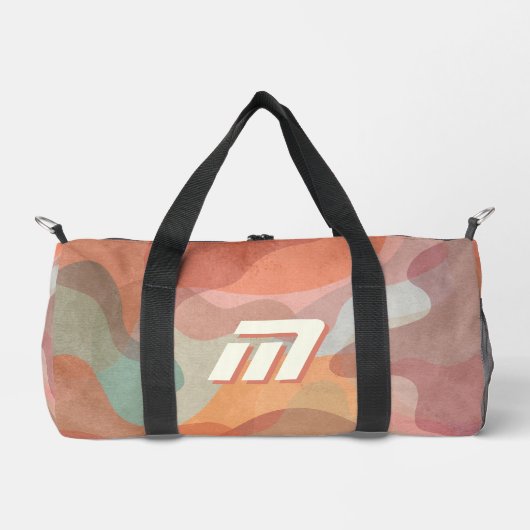 Minimalistische aardetone terracotta aangepaste mo plunjezak (Voorkant)