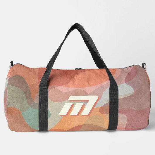Minimalistische aardetone terracotta aangepaste mo plunjezak (Voorkant)