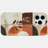 Minimalistische aardse Abstracte Natuur-geïnspiree Case-Mate iPhone Case (Achterkant (horizontaal))