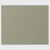 Minimalistische Aardse Olijfgroene Plain Solid Col Cadeaupapier (Vlak)